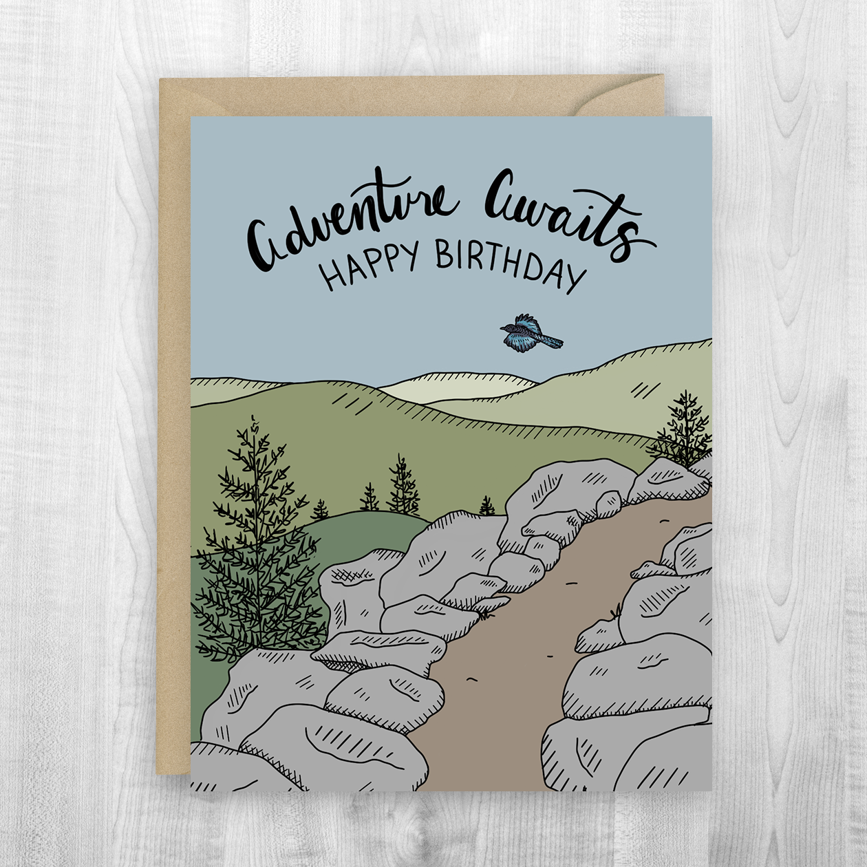 Adventure Awaits Birthday Card – Sherpa Ant