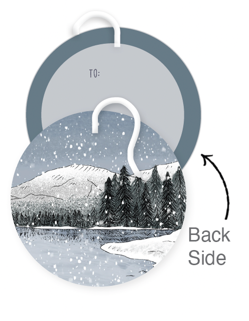 6 Winter Landscape Gift Tags – Sherpa Ant