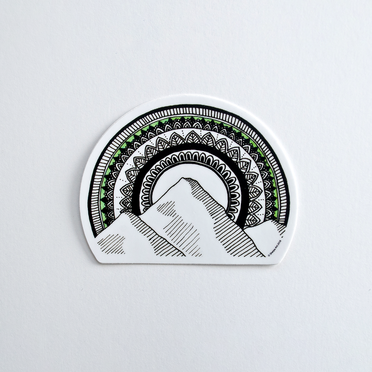 Manali Stickers Mountain Mandala Sticker – Sherpa Ant